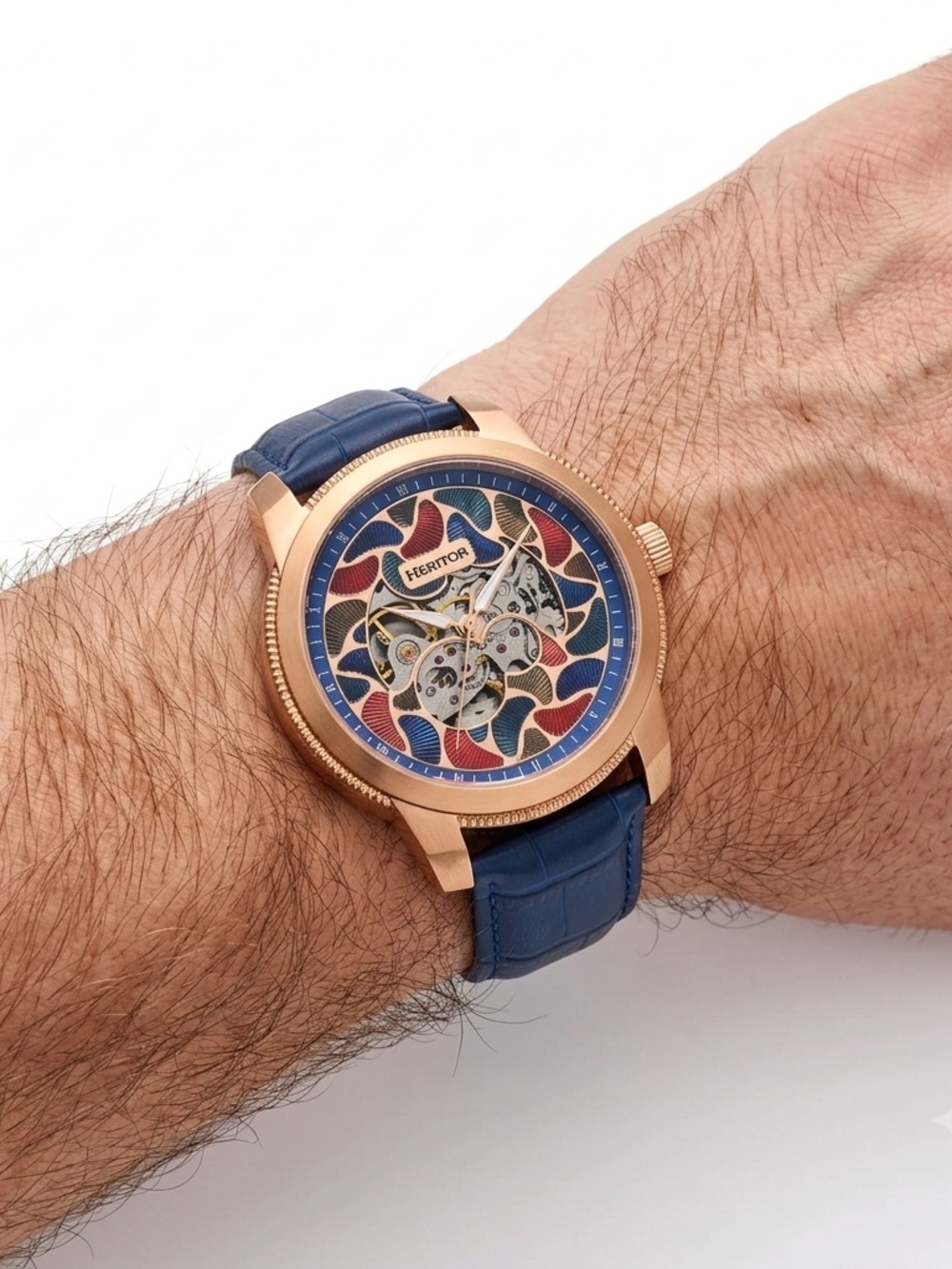 Heritor Automatic Emmanuel Semi-Skeleton Watch